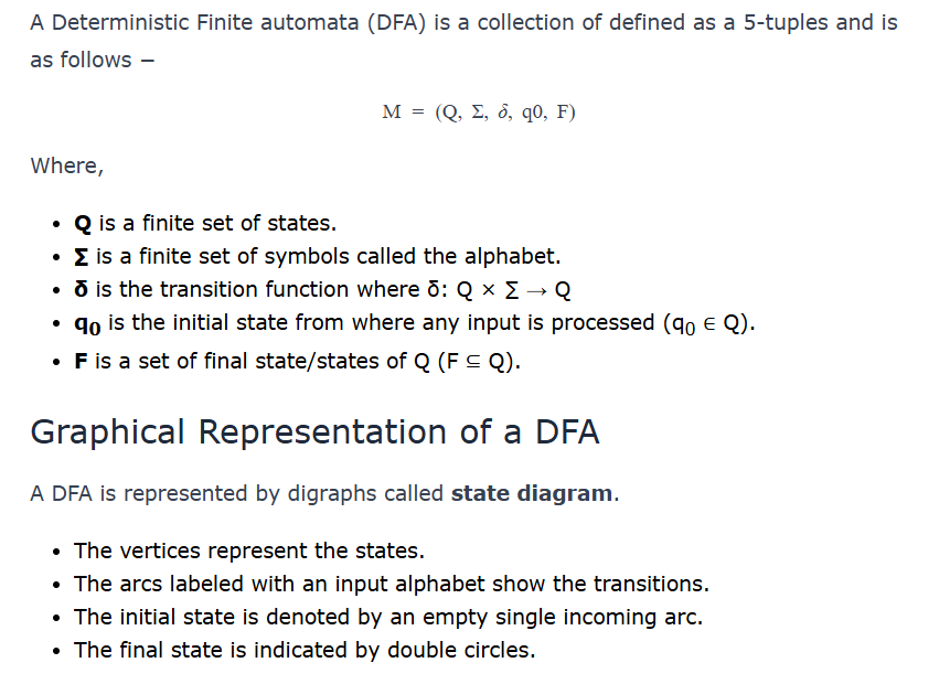 DFA definition